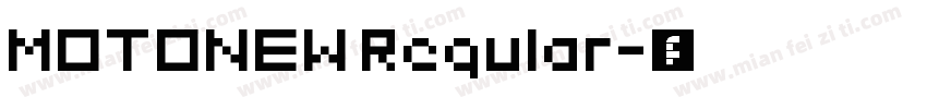 MOTONEW Regular字体转换